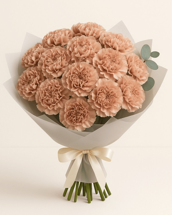 Гвоздики нюд (L) — доставка цветов по Полевскому