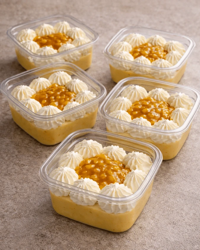 Десерт Кокос-Манго-Маракуйя