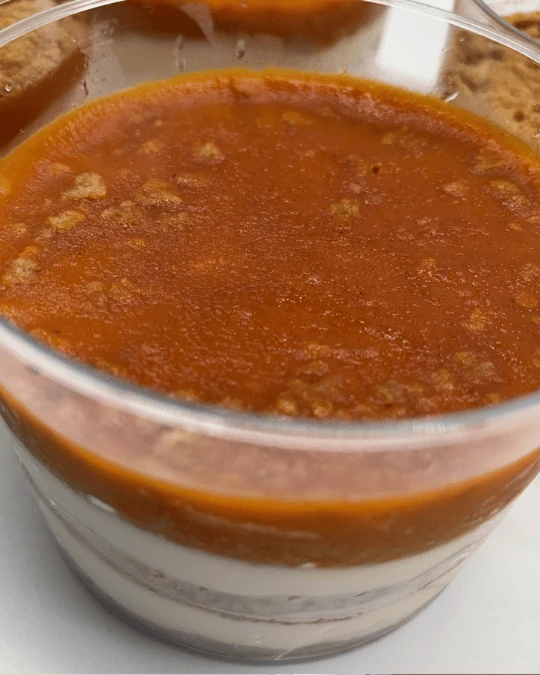 Десерт Облепиха-Ржаной медовик